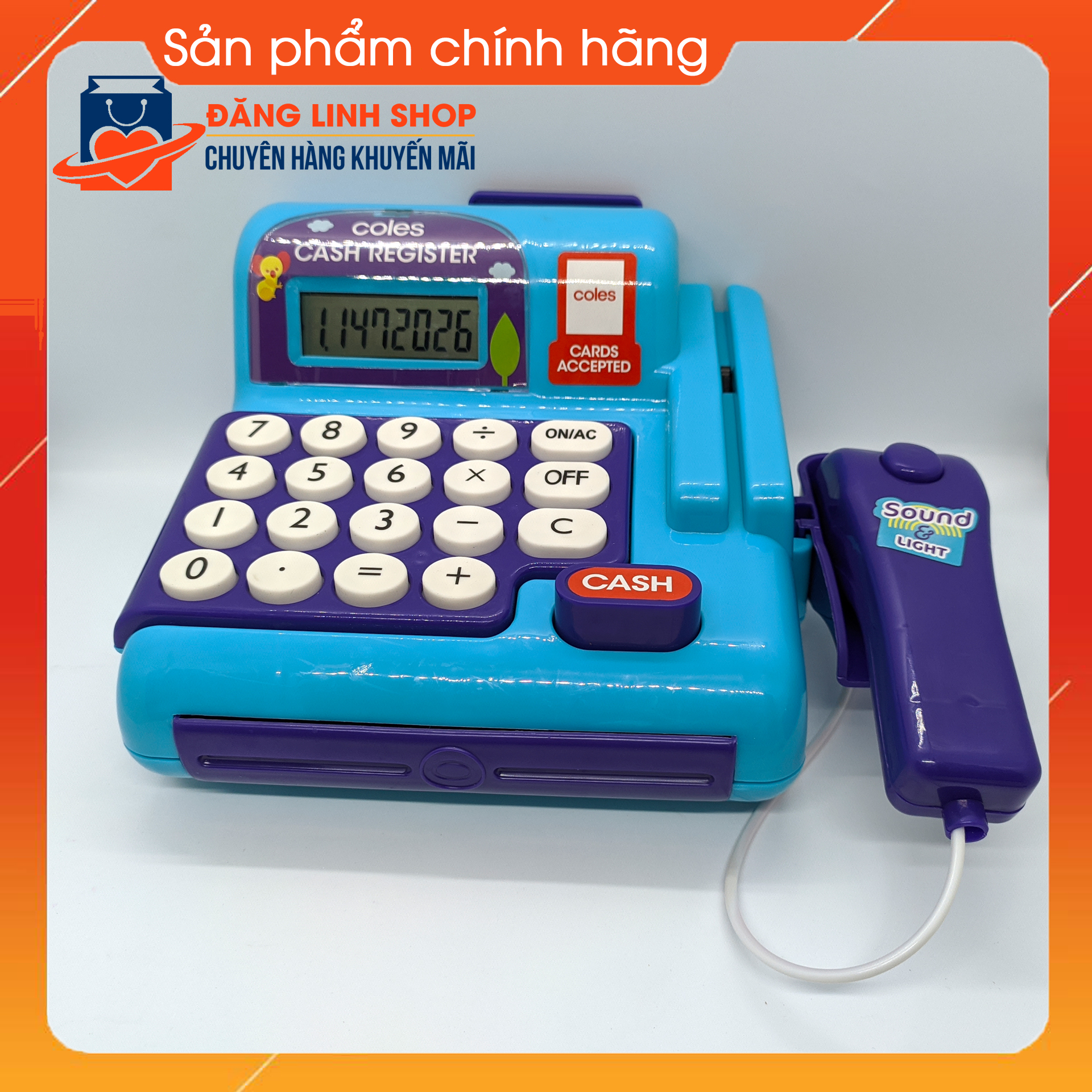 Đồ chơi máy tính tiền siêu thị cho bé
