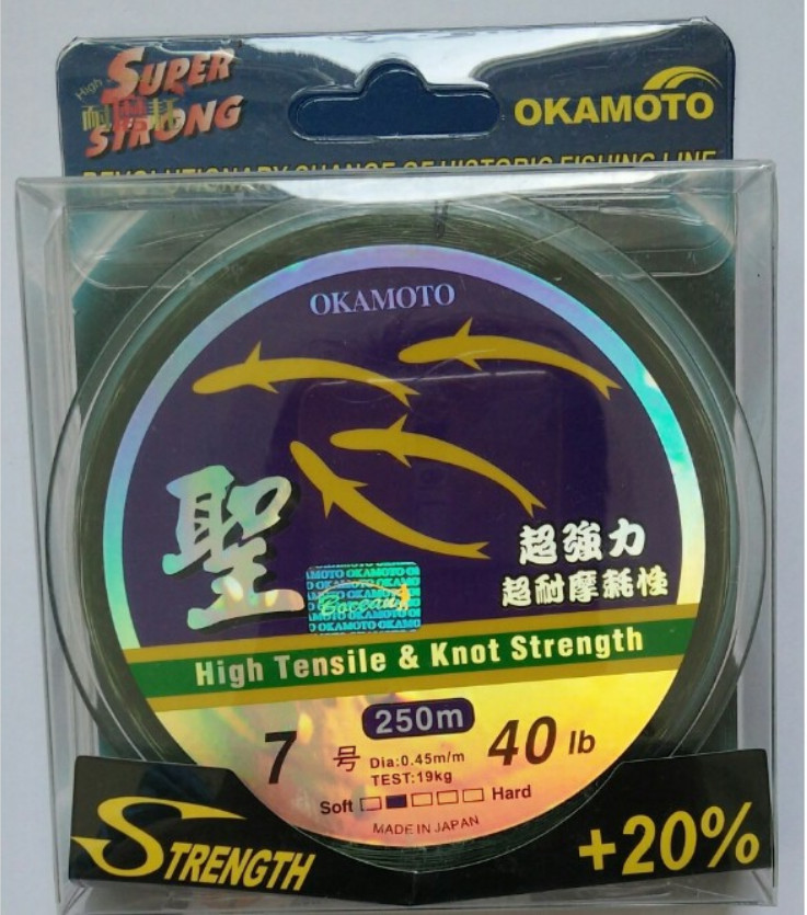 Dây Cước Câu Cá Nhật Bản OKAMOTO - 4 Con Cá 250m