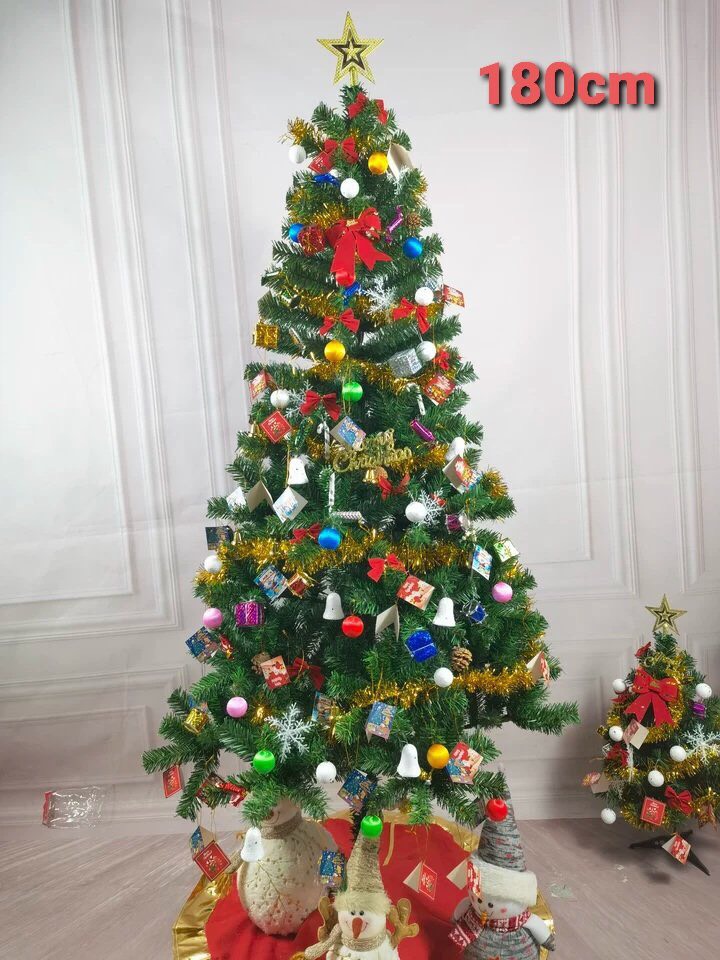 Cây thông noel kèm phụ kiện (60cm đến 2m1)
