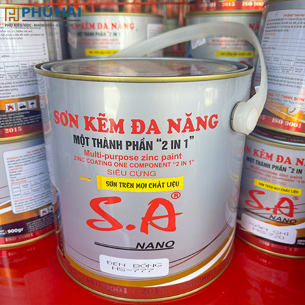 Sơn kẽm S.A đa năng 1 thành phần 450g, 900g, 3kg