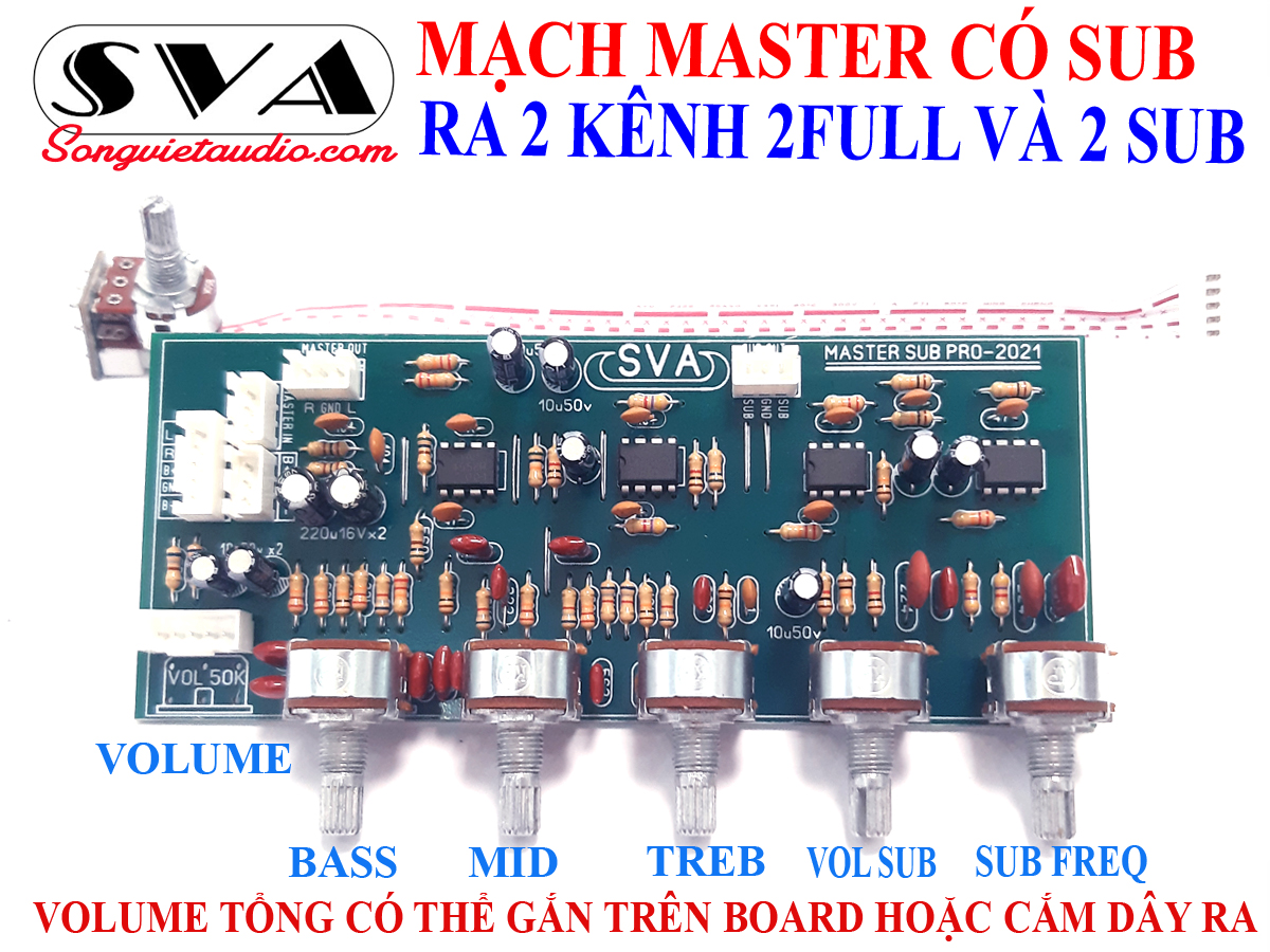 MẠCH MASTER TÍCH HỢP LỌC TÍN HIỆU SUB - 1 MẠCH - KÈM DÂY