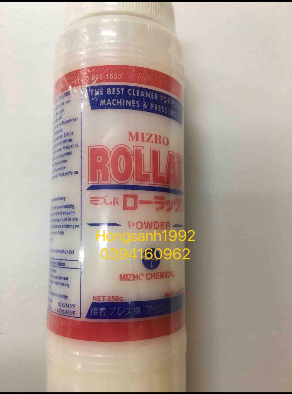 Bột lau băng máy ép, bàn là mex Rollax