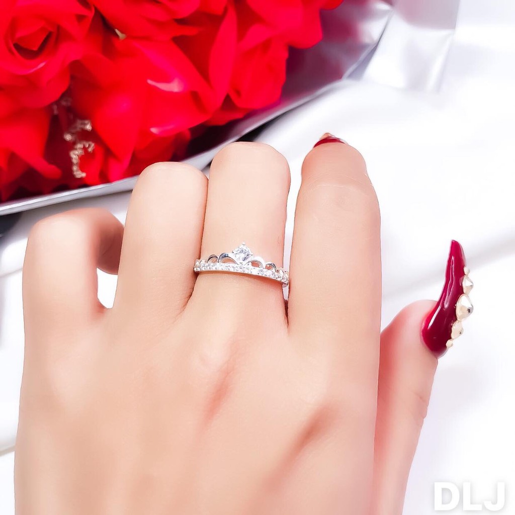 Nhẫn Vương Miện Nữ Bạc Ta  - TRANG SỨC BẠC TNJ CAM KẾT HÀNG CHUẨN ẢNH, CHẤT LƯỢNG TỐT, PHỤC VỤ TẬN TÌNH, CHU ĐÁO