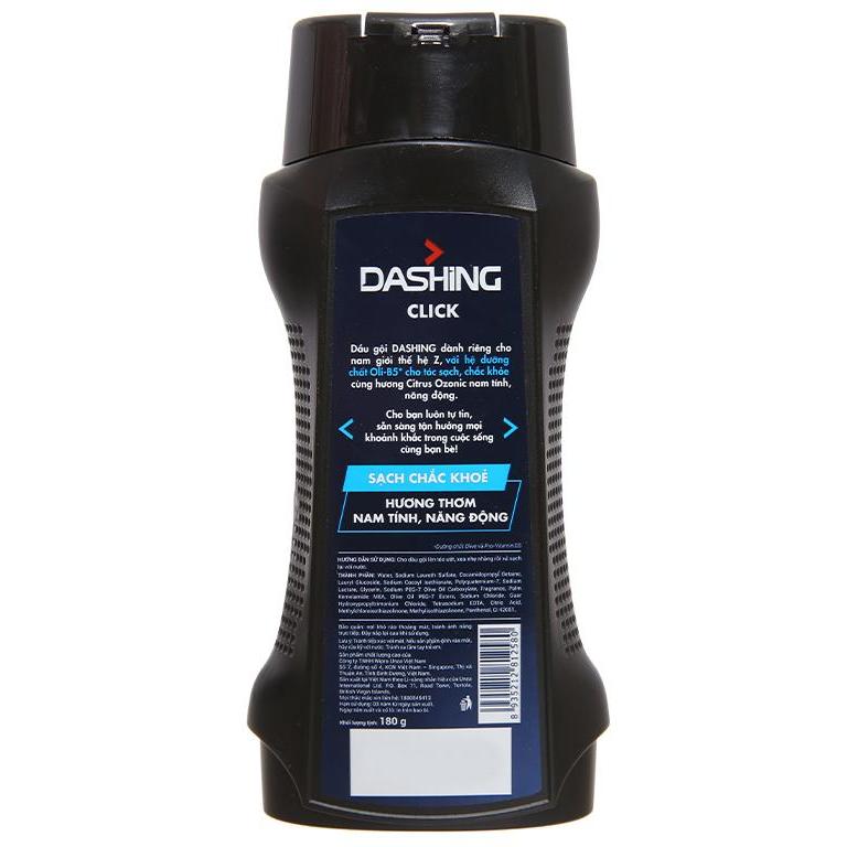 [HCM]Dashing - Dầu Gội dành cho nam Click 180 gr