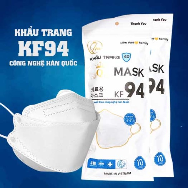 [HCM] - Khẩu Trang KF94 4D Công Nghệ Hàn Quốc nhập khẩu