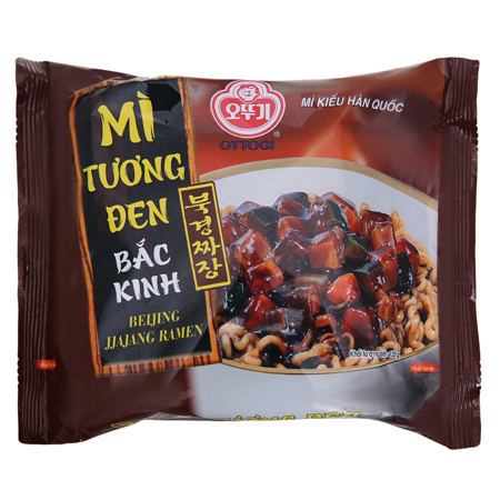 1 Thùng mì mini tương đen Hàn Quốc 83g*30 gói