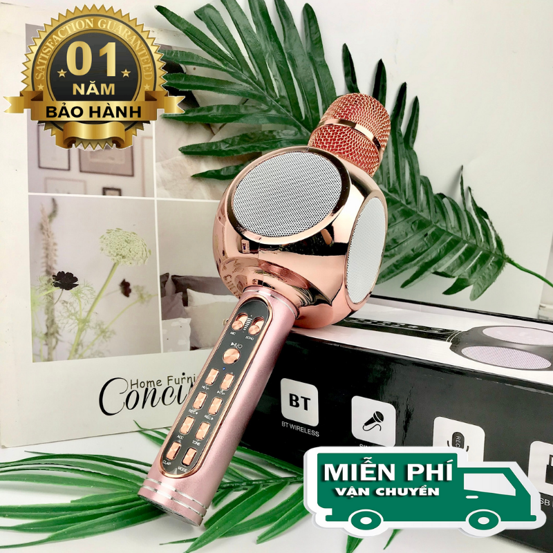 Mic karaoke bluetooth cao cấp ys-90 đa năng - micro bluetooth hát karaoke không dây - mic bắt giọng rất tốt - mic karaoke ys 90 3in 1 - bảo hành uy tín lỗi 1 đổi 1