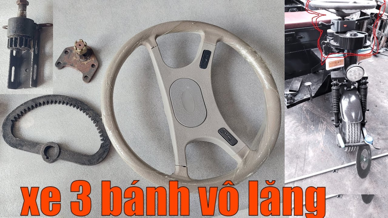 Kít vô lăng cho xe 3 bánh