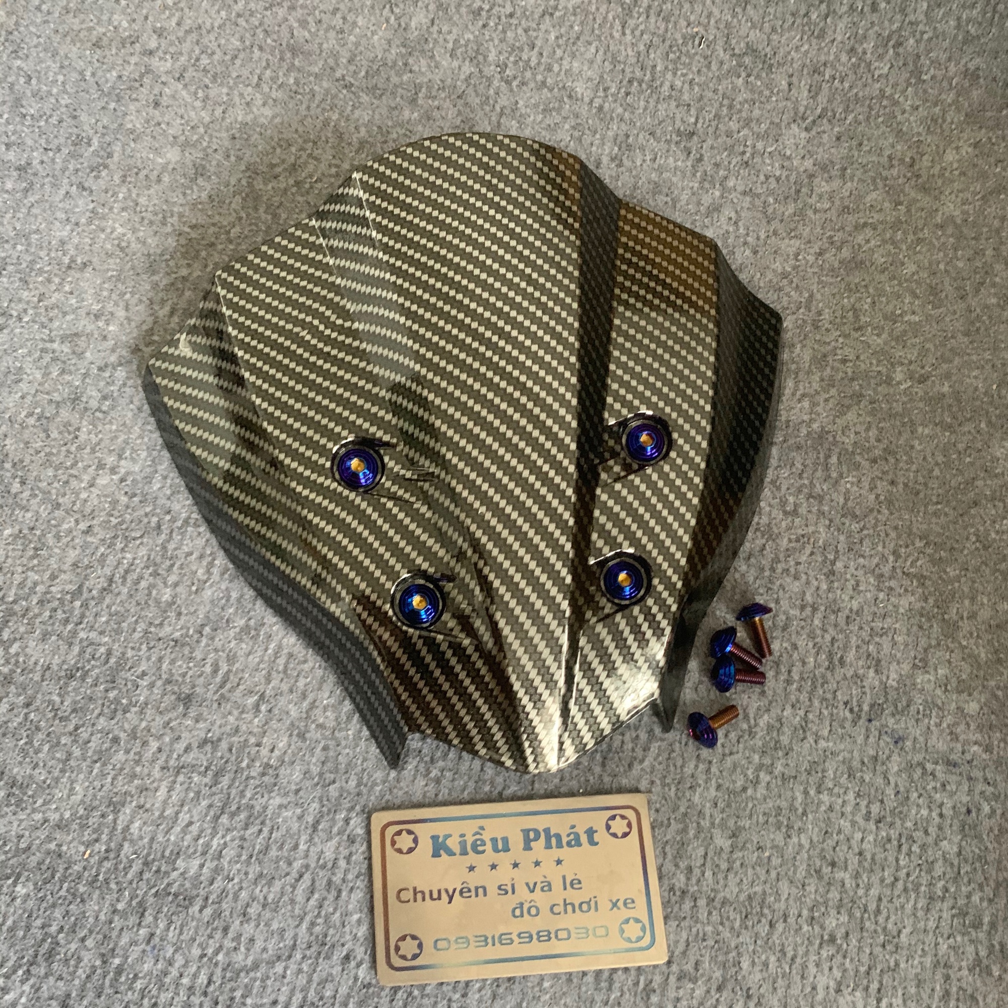 Mão Winner X kiểu Khỉ Cacbon kèm ốc Titan 115k