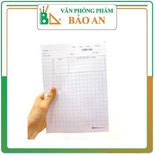 ( Combo 5 Tập) Giấy Kiểm Tra Cấp 1 Hồng Hà 4919