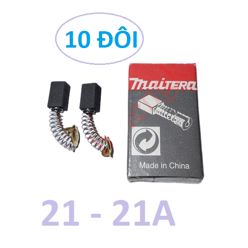 10 đôi chổi than 21A dùng cho máy khoan đục bê tông - Chổi than MKT21A