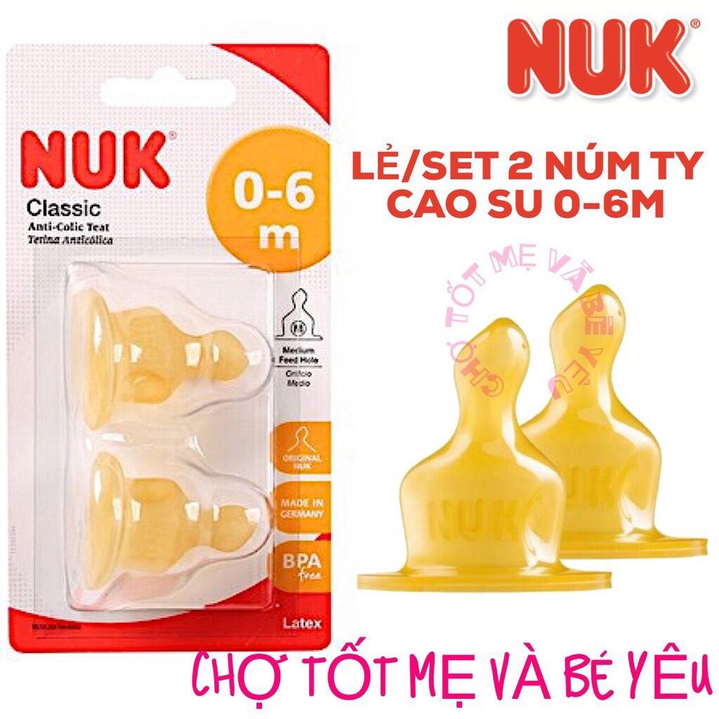 BỘ 2 NÚM TY NUK CỔ HẸP
