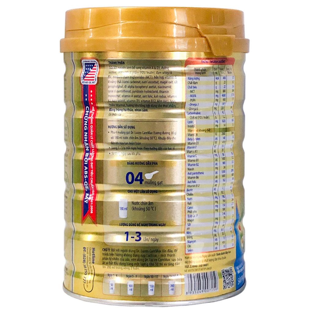Sữa Bột Nutifood Dr.Lucen CareMax Hộp 900g (Dinh dưỡng đặc chế giúp người cao tuổi PHỤC HỒI SỨC KHỎE)