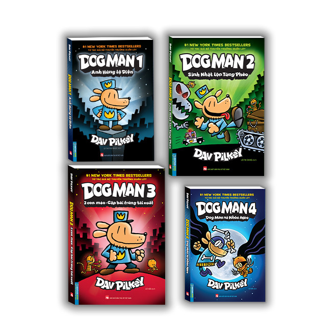 Combo Dog Man( trọn bộ 4 cuốn)
