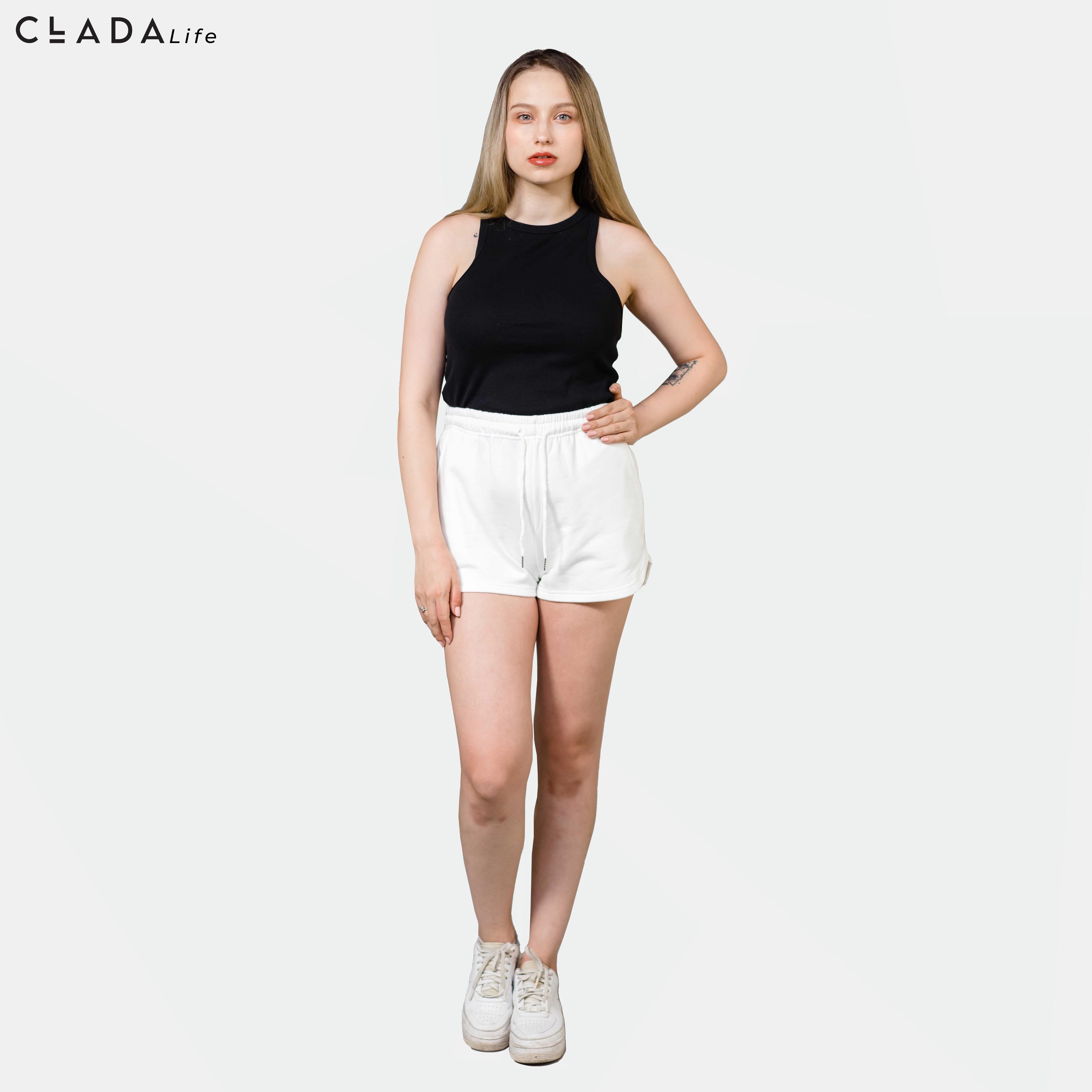 Quần short nữ thương hiệu CLADA - Trắng