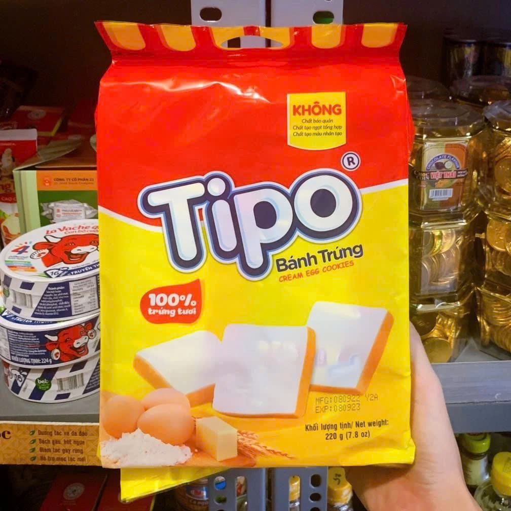 Bánh Trứng Nướng Tipo Gói 220g