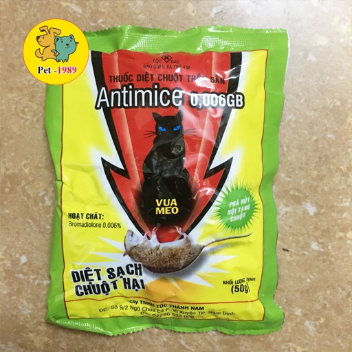 Bẫy bả thóc diệt chuột pha sẵn 50g pet-1989