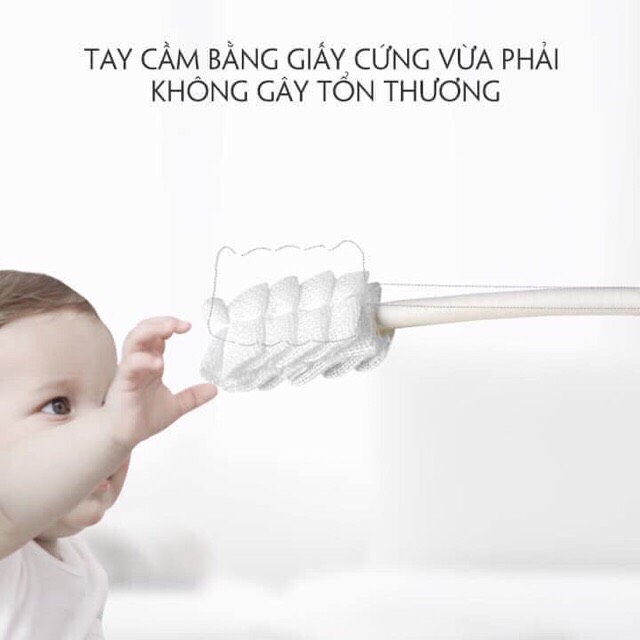 [HCM]Gạc Rơ Lưỡi V-Cool Vệ Sinh Răng Miệng Cho Bé ( hộp 30 cái )