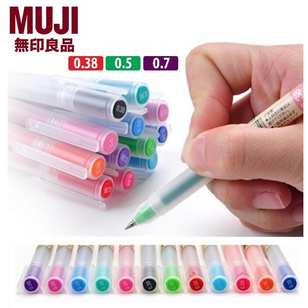 Bút bi gel Muji Nhật Bản cỡ 0.38mm