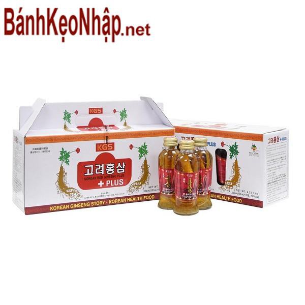 Nước Hồng Sâm Có Củ KGS 10 Chai x 120ml