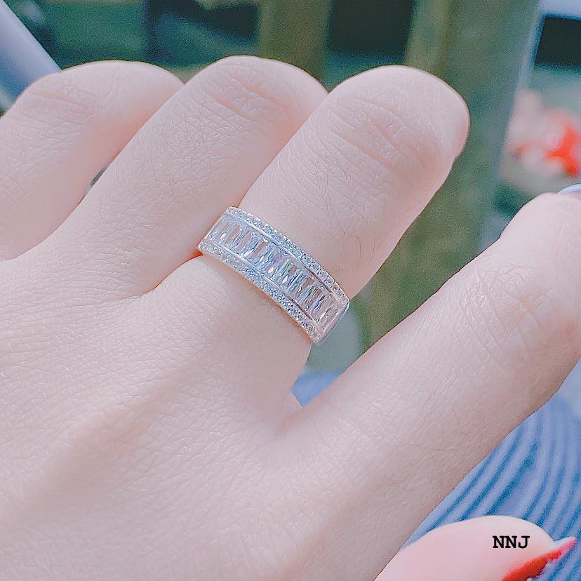 Nhẫn bạc nữ mặt đá gate chất liệu bạc s925 MS008