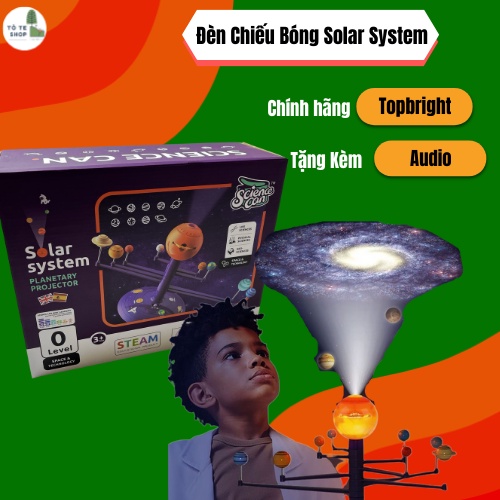 Bộ đồ chơi chiếu bóng mô hình Hệ mặt trời - SOLAR SYSTEM PLANETARY E PROJECTOR – TOPBRIGHT (cho bé từ 3+)