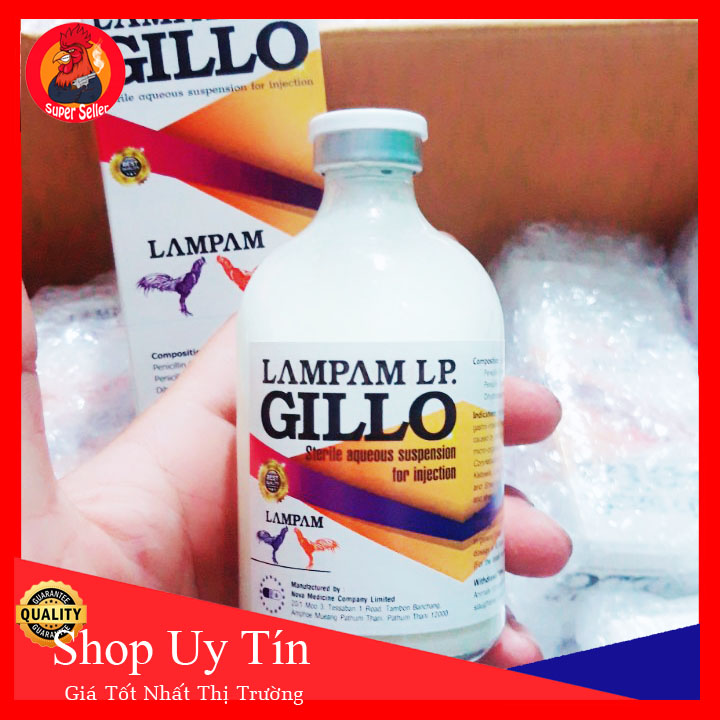 Gillo Lampam 20ml-Tr..ị Bá Bệnh Cho Gà Đá Chim Cảnh -Có Tặng Kèm Kim Tiêm