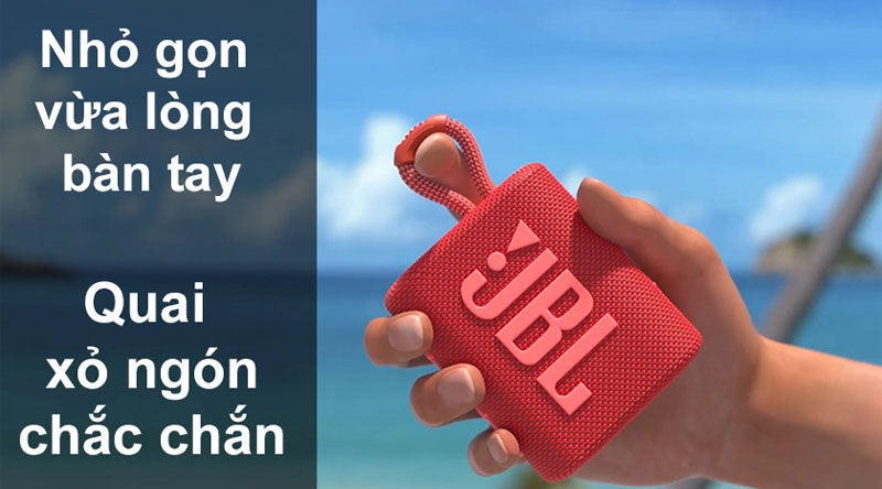 Loa bluetooth 5.1 JBL Go 3 Chống Nước, Chống Bụi IP67
