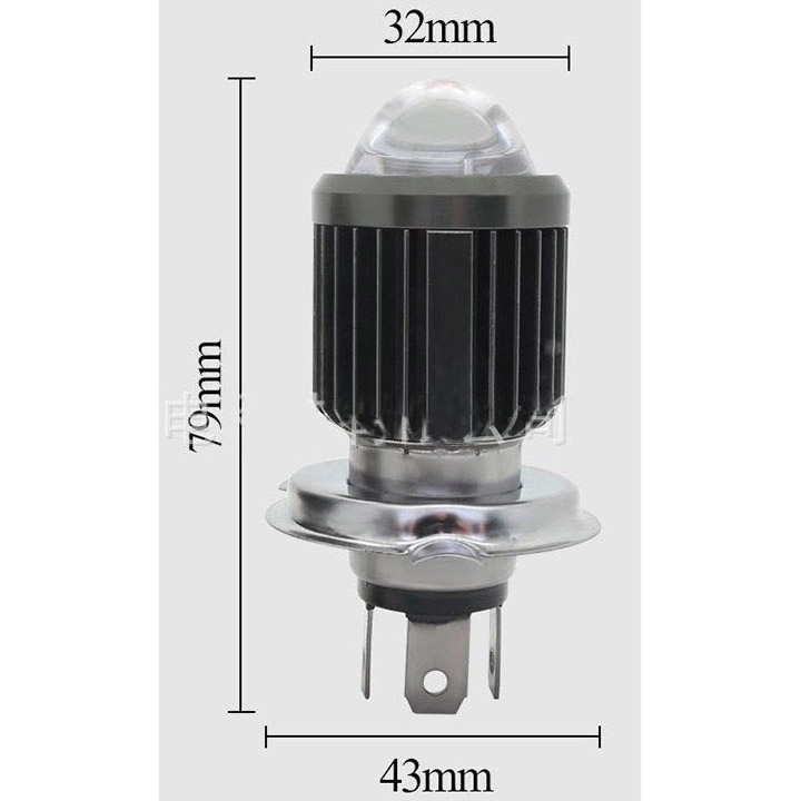 [ GIẢM GIÁ ] ĐÈN PHA LED 2 MÀU COS VÀNG PHA TRẮNG CHÂN H4- đèn pha xe máy