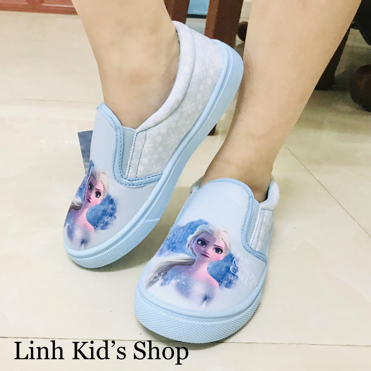 [ảnh thật] Giày lười elsa cho bé gái size 29-34