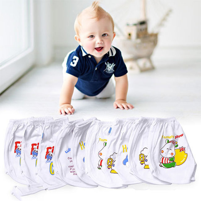 Combo 5 quần 100% cotton bossi in hình thú cho bé