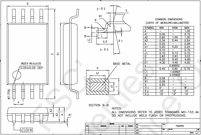 FS8205A Dual N-Mosfet TSSOP-8