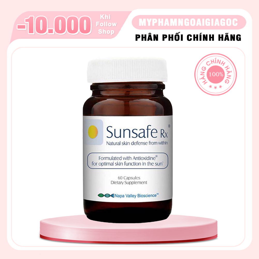 Viên Uống Chống Nắng Sunsafe Rx 60 Viên