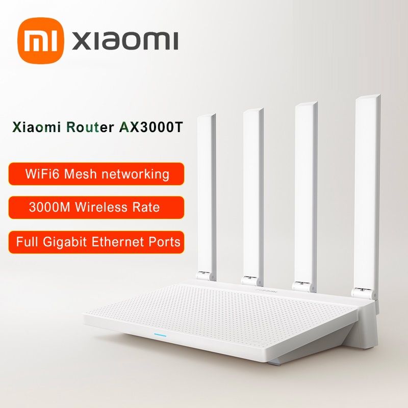 Bộ phát wifi Router Xiaomi AX3000T với hỗ trợ Wi-Fi 6, Mesh