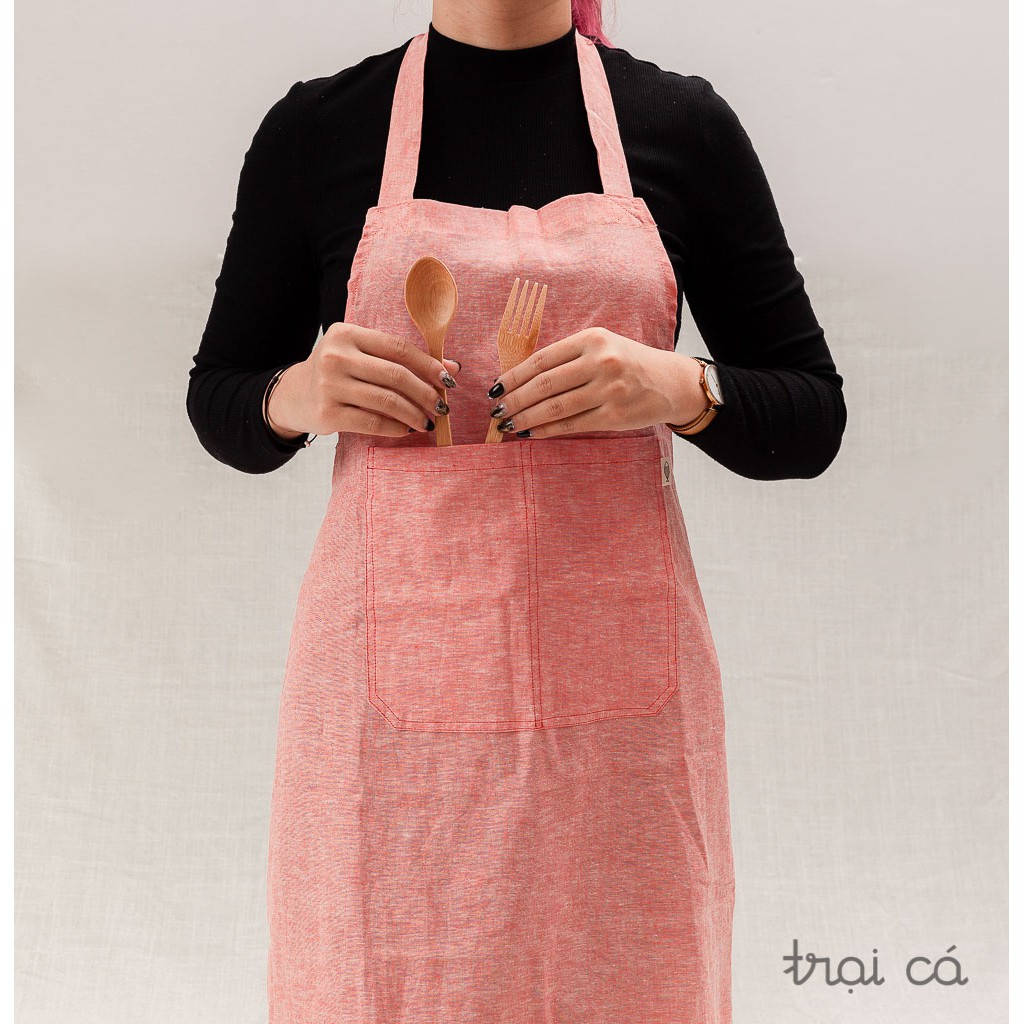 Tạp dề yếm - trơn màu