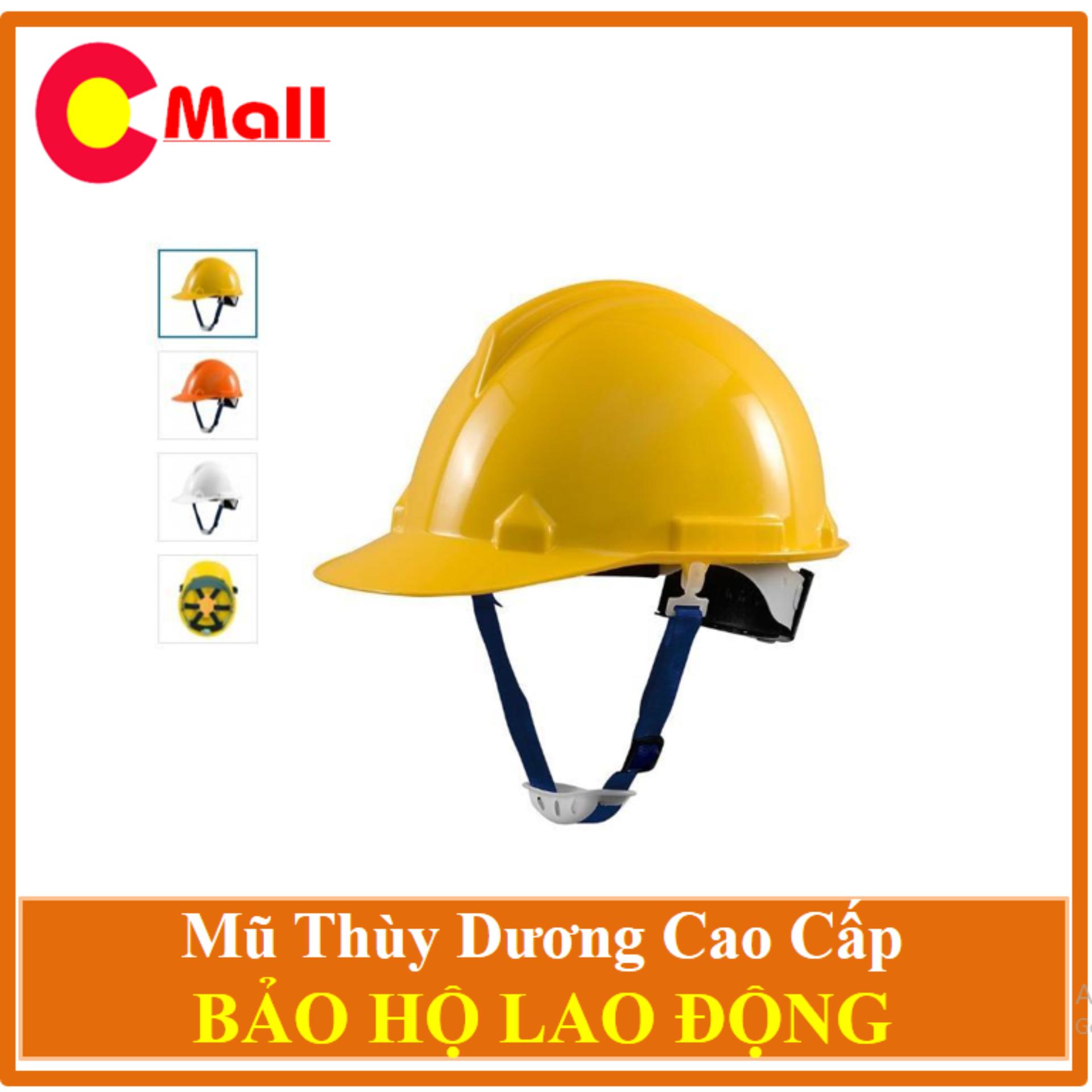 Mũ Bảo Hộ Thùy Dương Có Nút Vặn An Toàn - Tặng 02 Khẩu Trang 3M Cao Câp