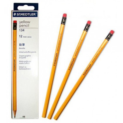 Bút chì gỗ Staedtler Yellow 134 combo 2 cây