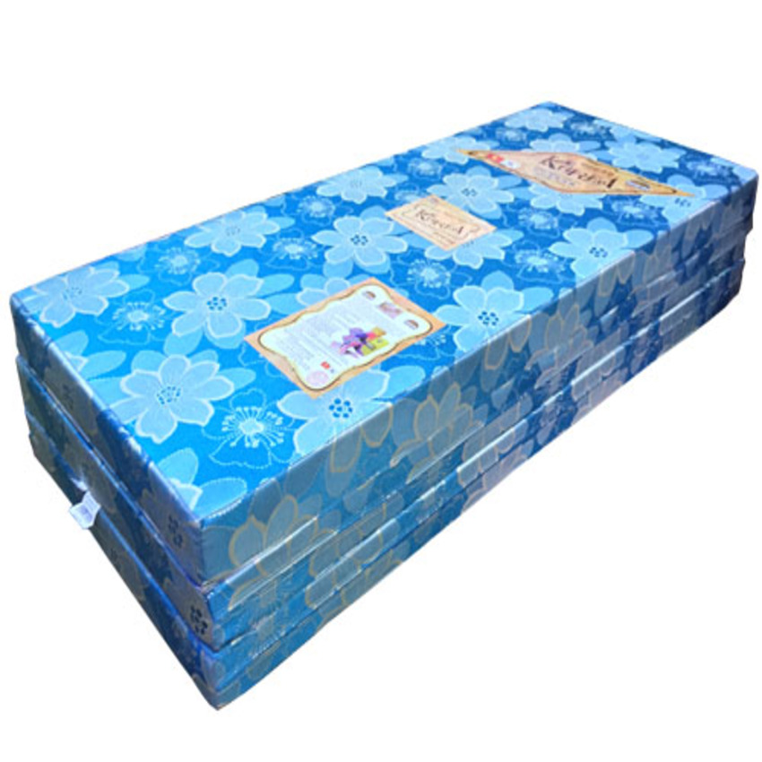 Nệm bông ép korea gấp 3 hàn quốc 1m2 x 2m x 5cm giá tại nhà máy
