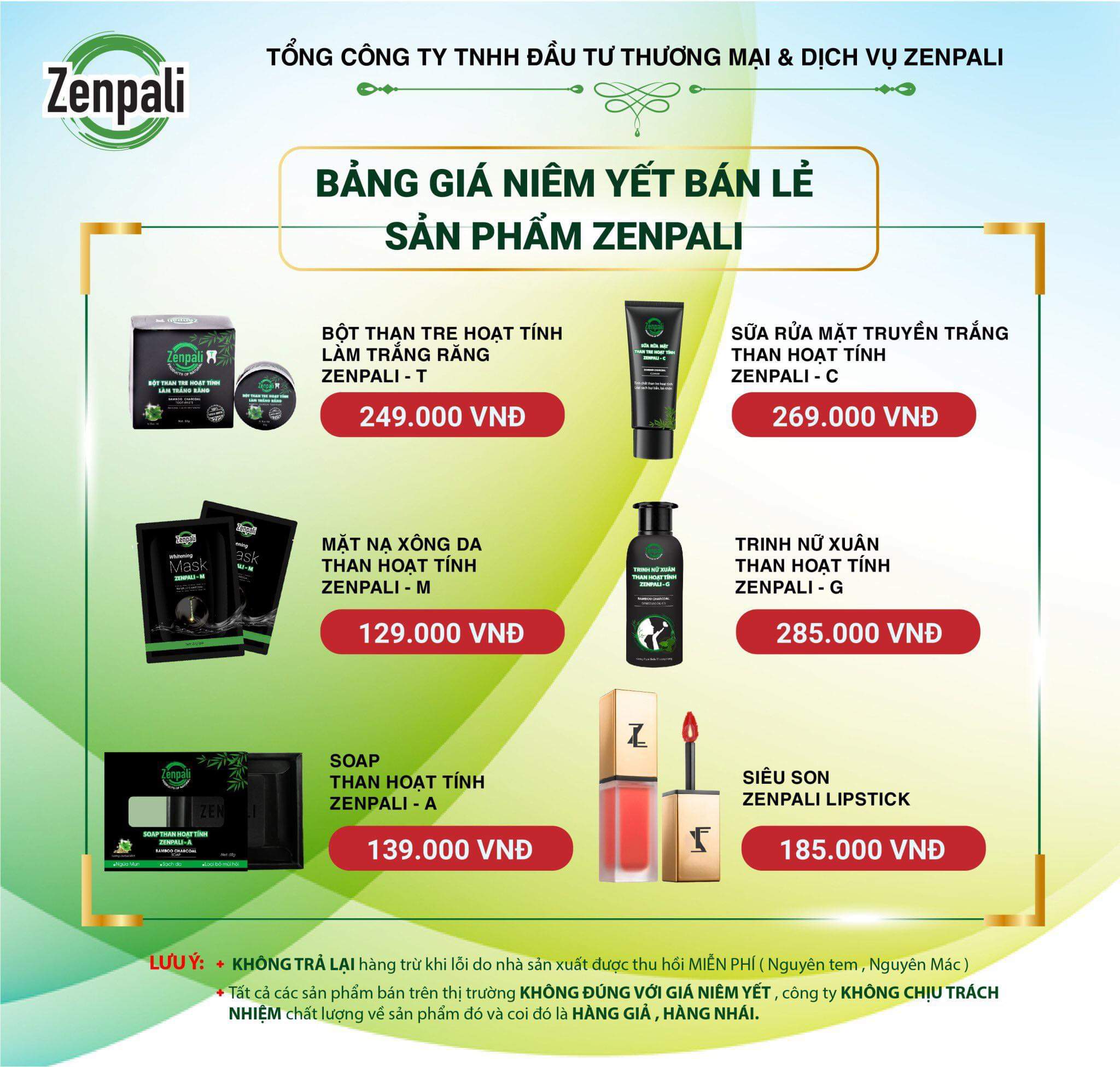 Bột than tre hoạt tính làm trắng răng Zenpali (20g/50ml)