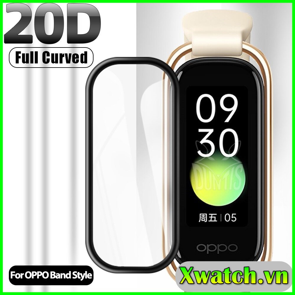 Miếng dán viền cong 3D Full màn Oppo Band viền đen