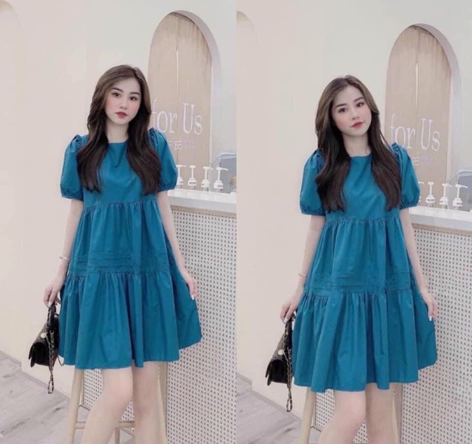 ( 40kg - 85kg ) Yếm Bầu , Suông 2 Cúc Ngọc MV , Form Dễ Mặc , Siêu Mát , Nhẹ Tênh