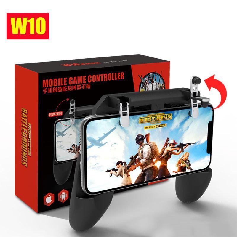[HCM]Tay Cầm Game Nút Chơi Game W10 Có Nút Bắn Cho Điện Thoại Pubg Ros Free Fire Controller