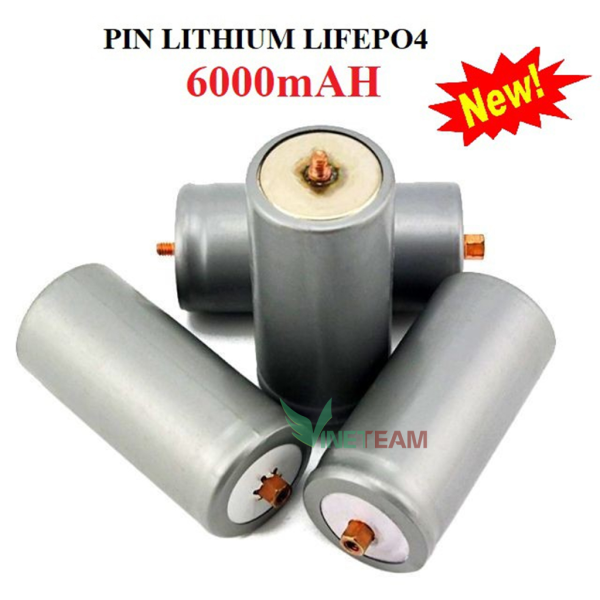 Pin Lithium Iron Phosphate LifePO4 32650 3.2V 6000mAh (6Ah) Đầu Vít - ĐỦ DUNG LƯỢNG