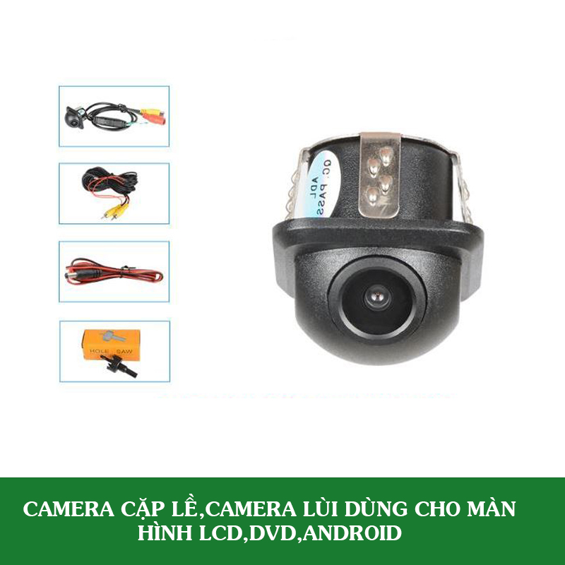 Camera Cặp Lề Dùng Cho Màn Hình LCD,DVD,Android Chân Cắm AV