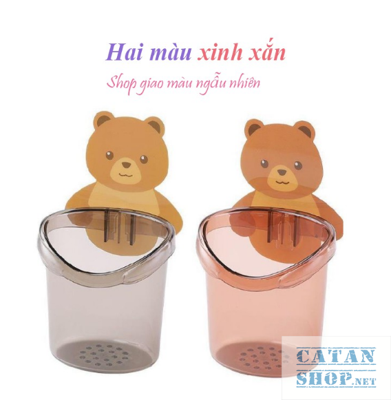 Cup container Cup toothbrush toothpaste wall stickers bear shape cute, cup wall stickers home bathroom cute bear gd442-lygau