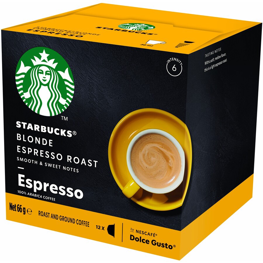 [Black Friday] 12 Viên nén cafe pha máy Starbucks Espresso Blonde Roast 31/12/2021