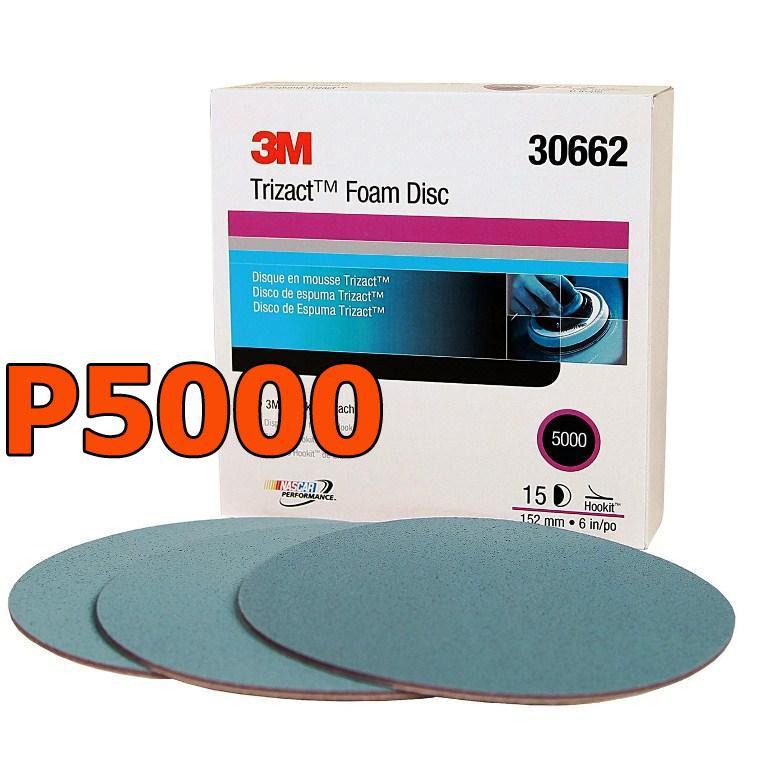 Giấy nhám đĩa siêu mịn  Trizact độ nhám P5000 6in 152mm
