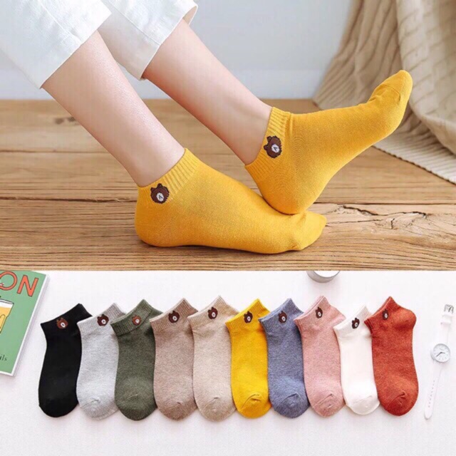 Sét 10 đôi tất gấu loại có túi