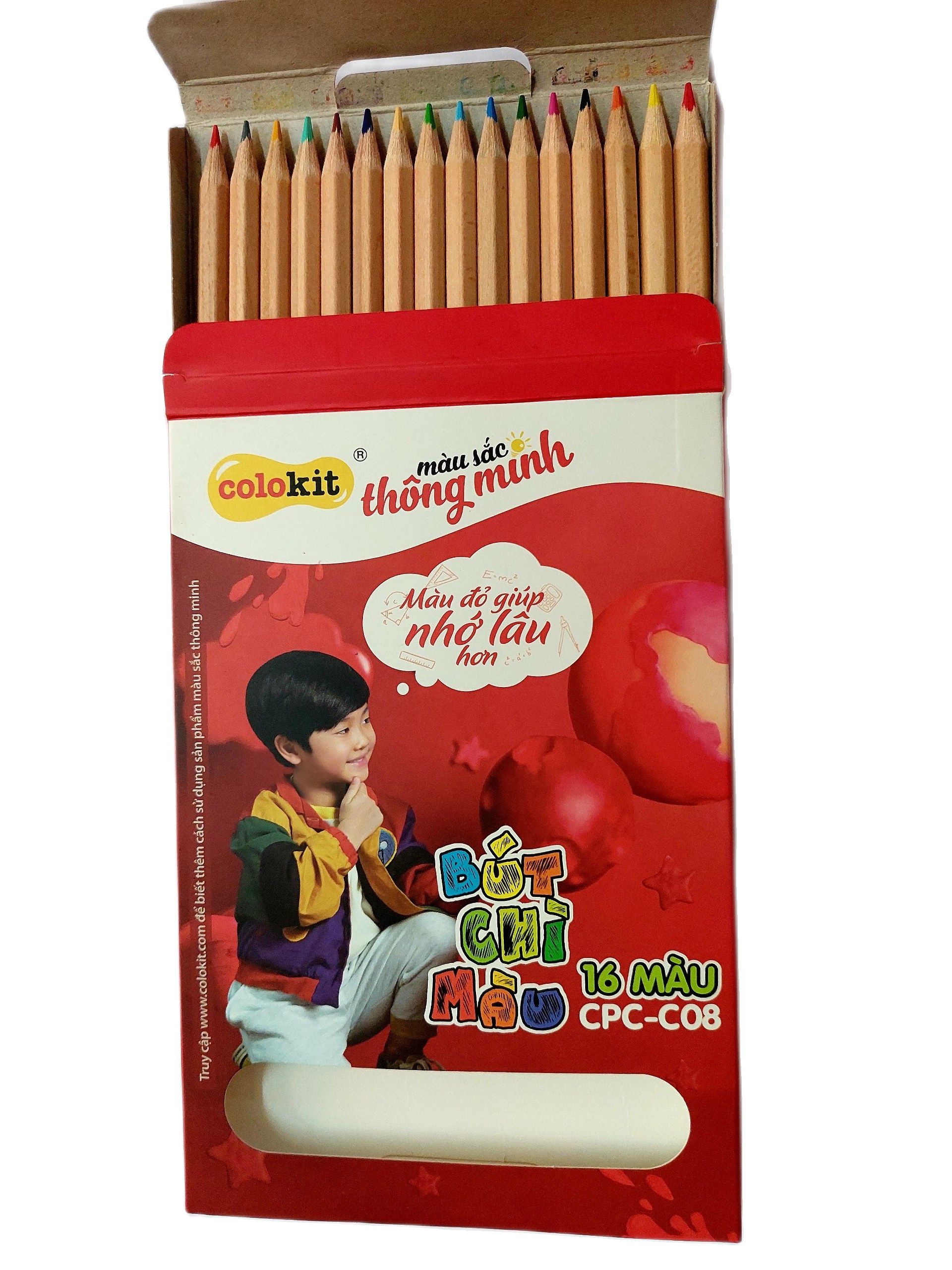Bút Chì 16 màu Colokit Thiên Long,Học Sinh