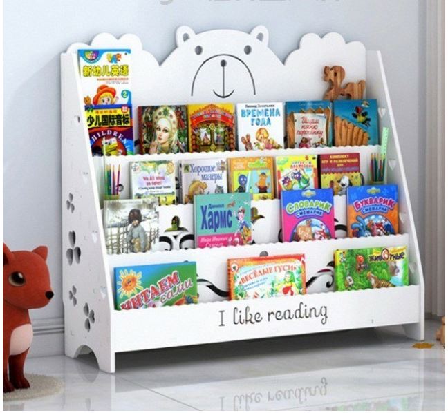 (Miễn Phí khắc tên) Kệ giá sách hình gấu 4